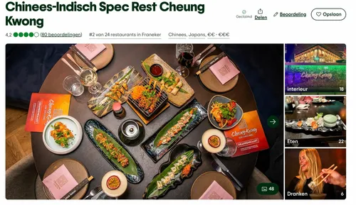 Tripadvisor: Cheung Kwong, nummer 2 van 24 restaurants in Franeker